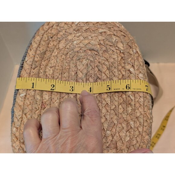 Woven Insulated Cooler Bag Adjustable Strap & Zip Closure Water Lily & Cornhusk - Picture 13 of 13